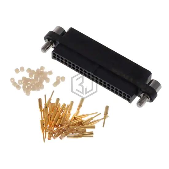 MHDAS2M040AE01 - Amphenol Socapex - Rectangular Connectors - Free Hanging, Panel Mount