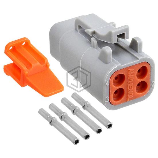 ATM06-4S-KIT01 - Amphenol Sine Systems Corp - Rectangular Connectors - Free Hanging, Panel Mount