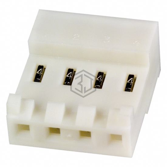 643820-4 - TE Connectivity AMP Connectors - Rectangular Connectors - Free Hanging, Panel Mount