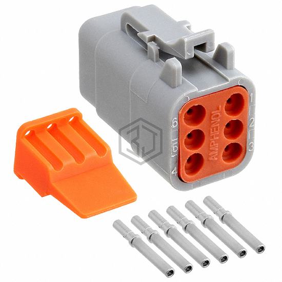ATM06-6S-KIT01 - Amphenol Sine Systems Corp - Rectangular Connectors - Free Hanging, Panel Mount