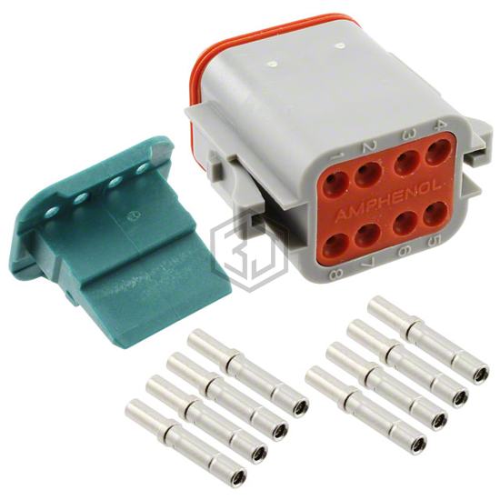 AT06-08SA-KIT01 - Amphenol Sine Systems Corp - Rectangular Connectors - Free Hanging, Panel Mount