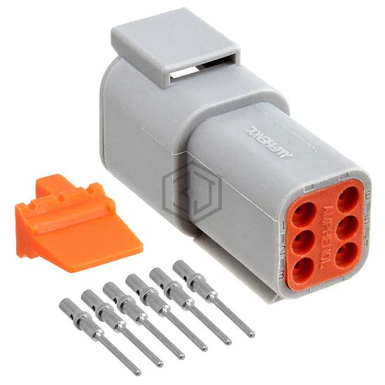 ATM04-6P-KIT01 - Amphenol Sine Systems Corp - Rectangular Connectors - Free Hanging, Panel Mount