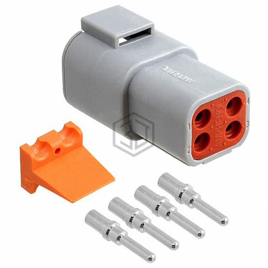 ATP04-4P-KIT01 - Amphenol Sine Systems Corp - Rectangular Connectors - Free Hanging, Panel Mount