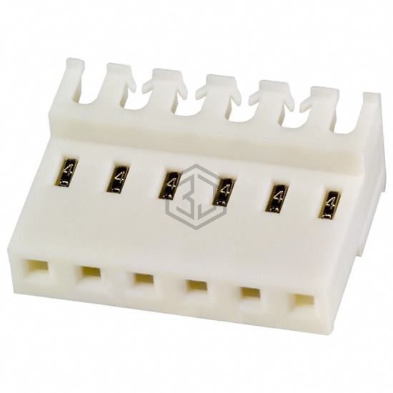3-640607-6 - TE Connectivity AMP Connectors - Rectangular Connectors - Free Hanging, Panel Mount