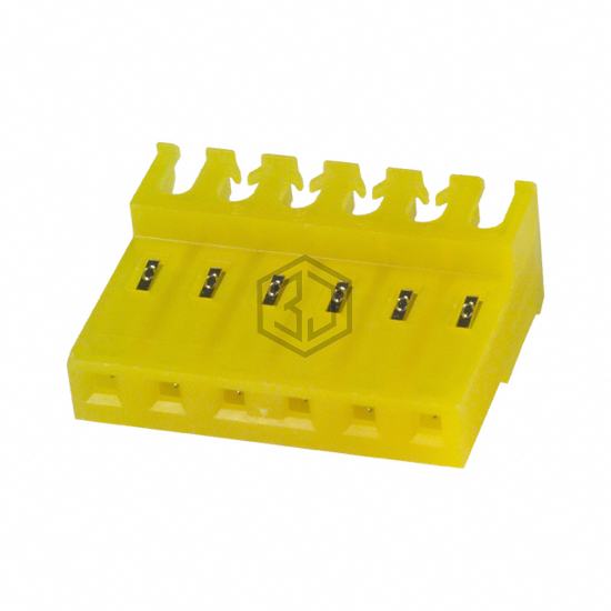 3-640605-6 - TE Connectivity AMP Connectors - Rectangular Connectors - Free Hanging, Panel Mount