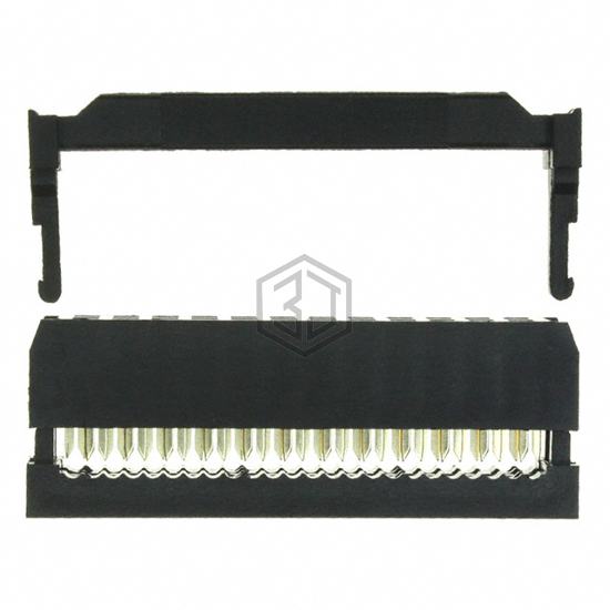 SFH213-PPPC-D12-ID-BK-M181 - Sullins Connector Solutions - Rectangular Connectors - Free Hanging, Panel Mount