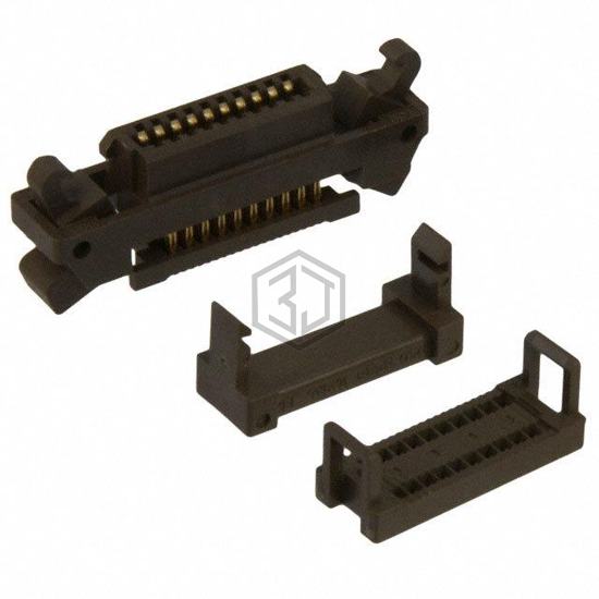 P25LE-020S-EA - 3M - Rectangular Connectors - Free Hanging, Panel Mount