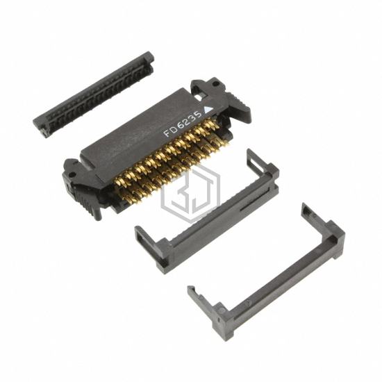 P50E-040S-EA - 3M - Rectangular Connectors - Free Hanging, Panel Mount