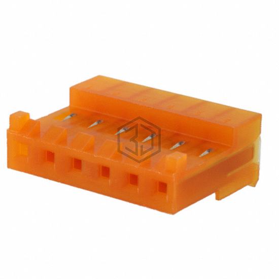 644284-6 - TE Connectivity AMP Connectors - Rectangular Connectors - Free Hanging, Panel Mount