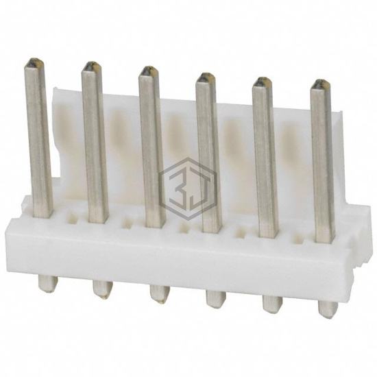 644752-6 - TE Connectivity AMP Connectors - Rectangular Connectors - Headers, Male Pins