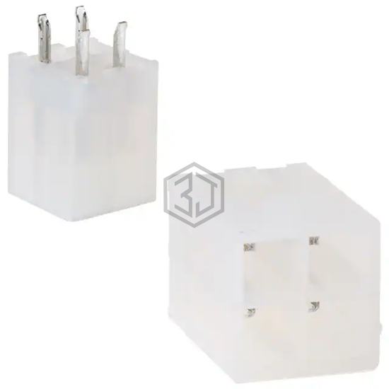 1586037-4 - TE Connectivity AMP Connectors - Rectangular Connectors - Headers, Male Pins