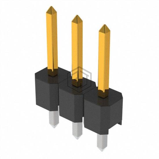 2303-6111-TG - 3M - Rectangular Connectors - Headers, Male Pins