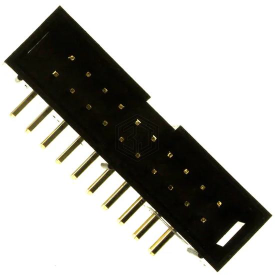 SBH11-PBPC-D10-RA-BK - Sullins Connector Solutions - Rectangular Connectors - Headers, Male Pins