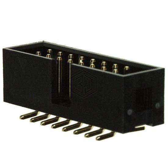 SBH11-NBPC-D08-SM-BK - Sullins Connector Solutions - Rectangular Connectors - Headers, Male Pins