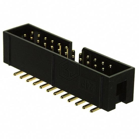 SBH11-NBPC-D12-SM-BK - Sullins Connector Solutions - Rectangular Connectors - Headers, Male Pins