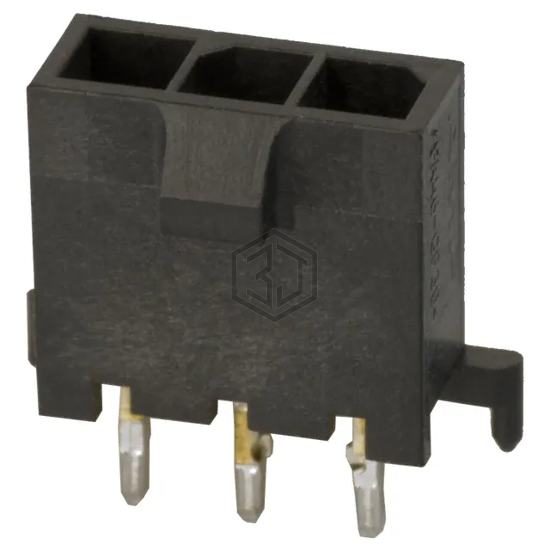 2-1445093-3 - TE Connectivity AMP Connectors - Rectangular Connectors - Headers, Male Pins