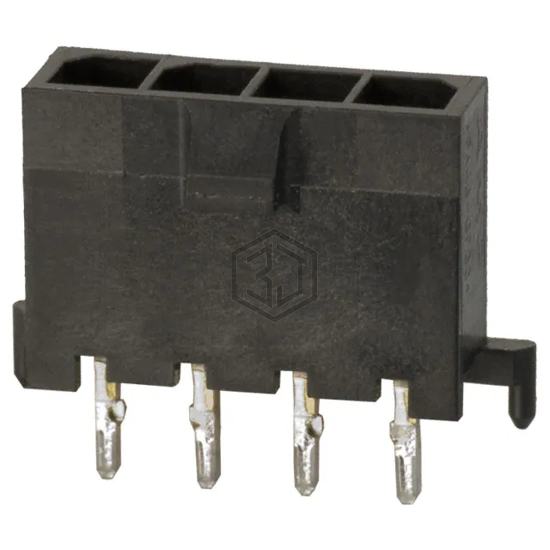 2-1445093-4 - TE Connectivity AMP Connectors - Rectangular Connectors - Headers, Male Pins