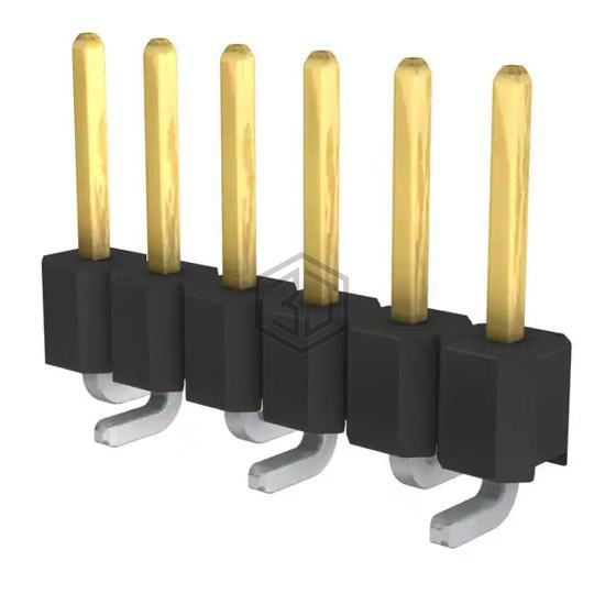 0878980654 - Molex - Rectangular Connectors - Headers, Male Pins
