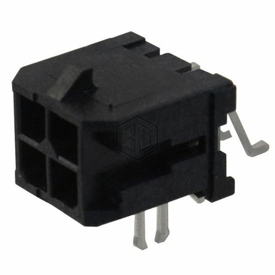 0430450406 - Molex - Rectangular Connectors - Headers, Male Pins