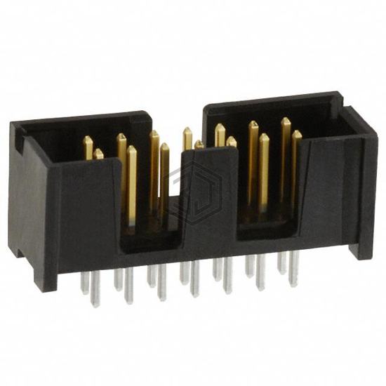 103308-2 - TE Connectivity AMP Connectors - Rectangular Connectors - Headers, Male Pins