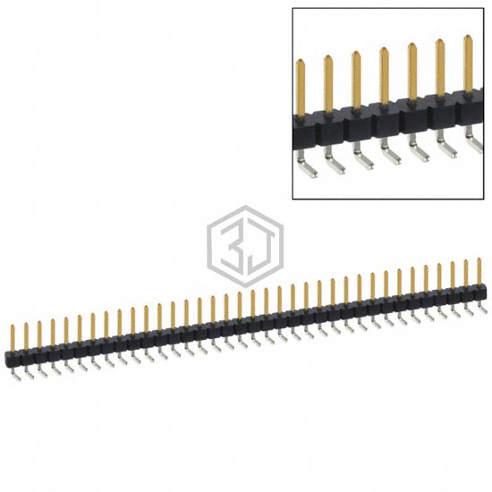 PBC36SBAN - Sullins Connector Solutions - Rectangular Connectors - Headers, Male Pins