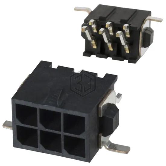 794629-6 - TE Connectivity AMP Connectors - Rectangular Connectors - Headers, Male Pins
