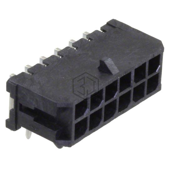 0430451200 - Molex - Rectangular Connectors - Headers, Male Pins