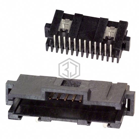 1-104074-1 - TE Connectivity AMP Connectors - Rectangular Connectors - Headers, Male Pins