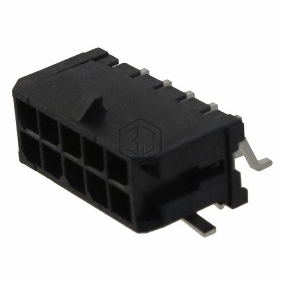 0430451010 - Molex - Rectangular Connectors - Headers, Male Pins