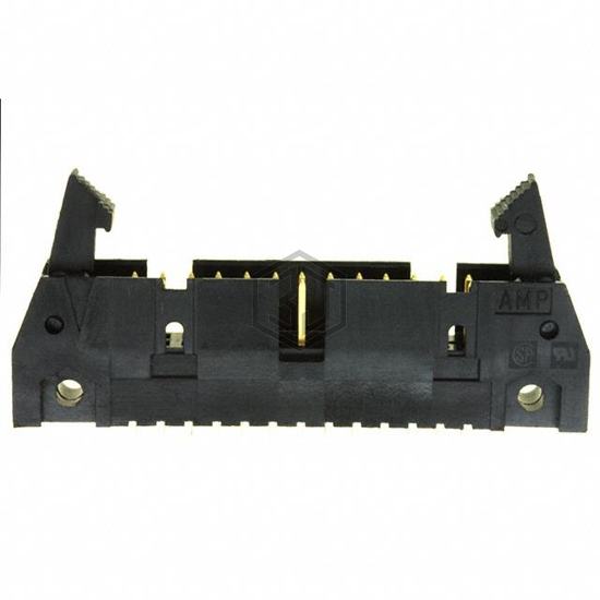 499910-6 - TE Connectivity AMP Connectors - Rectangular Connectors - Headers, Male Pins