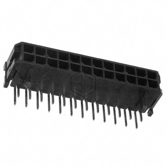 0430452400 - Molex - Rectangular Connectors - Headers, Male Pins