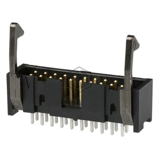 104313-4 - TE Connectivity AMP Connectors - Rectangular Connectors - Headers, Male Pins