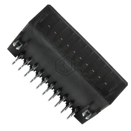 178308-3 - TE Connectivity AMP Connectors - Rectangular Connectors - Headers, Male Pins