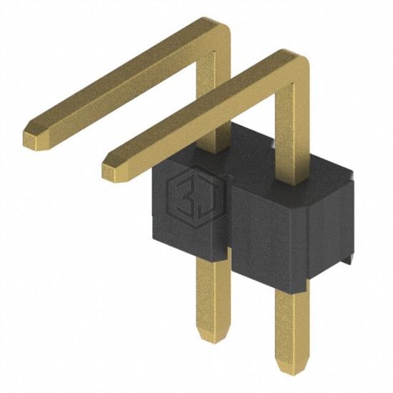 PH1RA-02-UA - Adam Tech - Rectangular Connectors - Headers, Male Pins