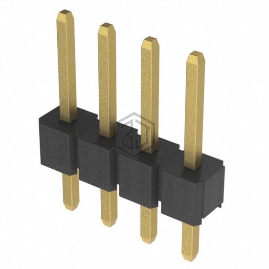 PH1-04-UA - Adam Tech - Rectangular Connectors - Headers, Male Pins