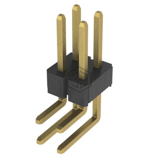 PH2RA-04-UA - Adam Tech - Rectangular Connectors - Headers, Male Pins