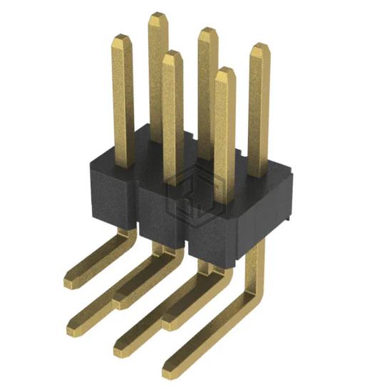PH2RA-06-UA - Adam Tech - Rectangular Connectors - Headers, Male Pins