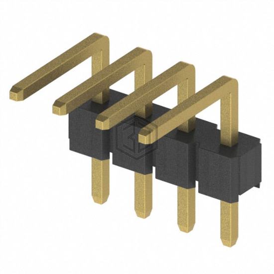 PH1RA-04-UA - Adam Tech - Rectangular Connectors - Headers, Male Pins