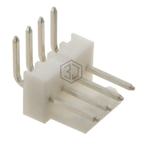 LHS-04-TRA - Adam Tech - Rectangular Connectors - Headers, Male Pins