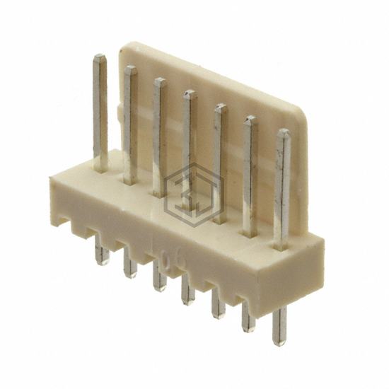LHA-07-TS - Adam Tech - Rectangular Connectors - Headers, Male Pins