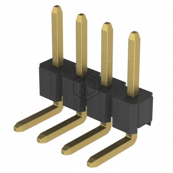 2PH1R-04-UA - Adam Tech - Rectangular Connectors - Headers, Male Pins