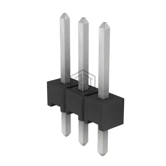 104346-1 - TE Connectivity AMP Connectors - Rectangular Connectors - Headers, Male Pins