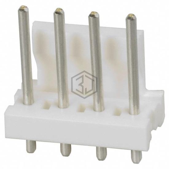 640388-4 - TE Connectivity AMP Connectors - Rectangular Connectors - Headers, Male Pins