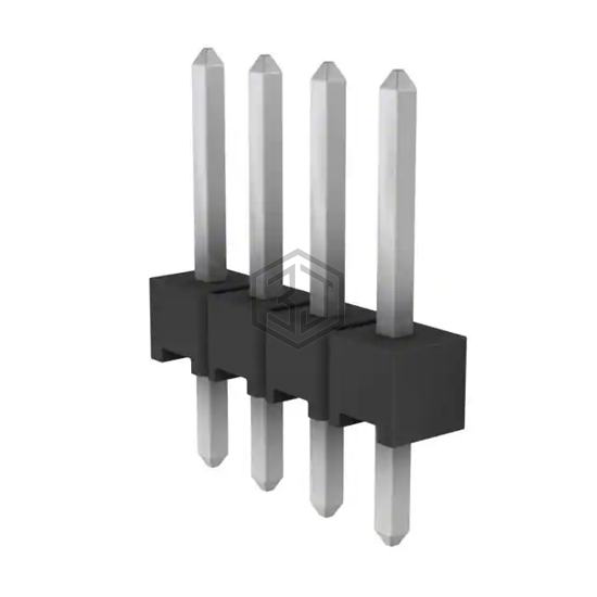 104346-2 - TE Connectivity AMP Connectors - Rectangular Connectors - Headers, Male Pins