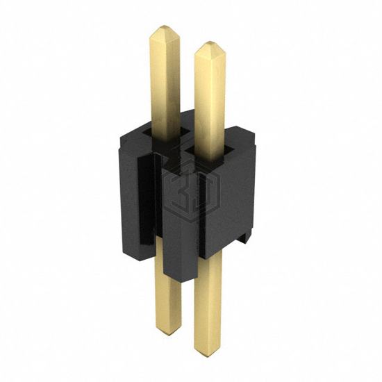 TMS-102-02-G-S - Samtec Inc. - Rectangular Connectors - Headers, Male Pins