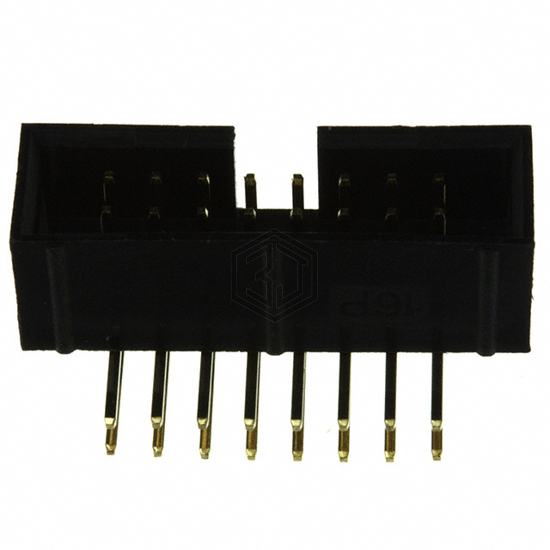 SBH11-PBPC-D08-RA-BK - Sullins Connector Solutions - Rectangular Connectors - Headers, Male Pins