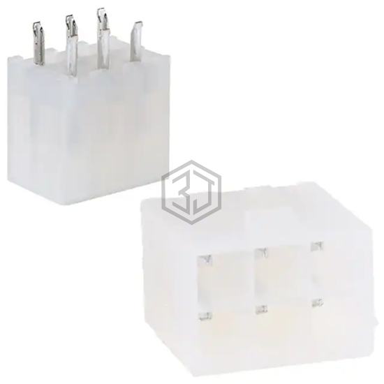 1586037-6 - TE Connectivity AMP Connectors - Rectangular Connectors - Headers, Male Pins