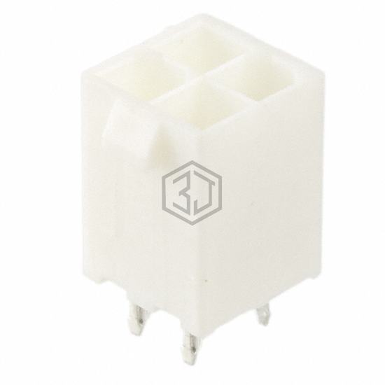 1586038-4 - TE Connectivity AMP Connectors - Rectangular Connectors - Headers, Male Pins