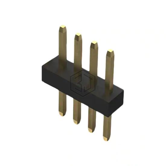 BC020-04-A-0200-0300-L-G - GCT - Rectangular Connectors - Headers, Male Pins