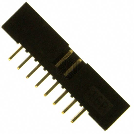 SBH21-NBPN-D08-ST-BK - Sullins Connector Solutions - Rectangular Connectors - Headers, Male Pins